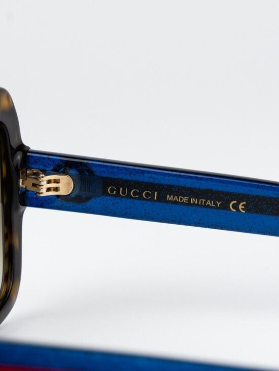 Gucci Women Sunglasses Havana Brown Gradient Square GG0036S 004 NEW AUTHENTIC main image 10